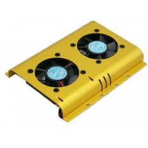 HDD cooling fan HD-A4, 2xFan (50x50x15mm, Ball, 4500rpm, <28dBA)