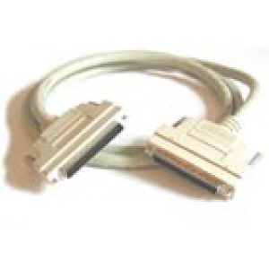 SCSI-cable external HD68M/HC68M  (High dencity 68 male to High dencity centronics 68 male) 1m