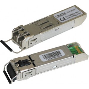 MiniGBIC module, Single-mode, LC interface, Up to 10km transmission distance