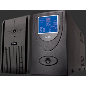 Hardity UP-1200, UPS with AVR, 1200VA, 2x Schuko outlets, 2x7AH, AVR: 165-275V, Black