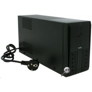 Hardity UP-800, UPS with AVR, 800VA, 2x Schuko outlets, 1x8AH, AVR: 165-275V, Black