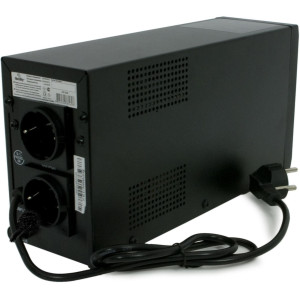Hardity UP-650, UPS with AVR, 650VA, 2x Schuko outlets, 1x7AH, AVR: 165-275V, Black