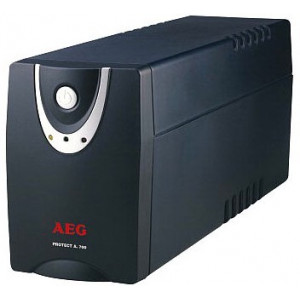 AEG Protect A.700 Tower, Line-Interactive UPS, 700VA/420W, AVR, 3xLED indicators, 4x IEC320 sockets(1xSurge & 3xUPS), 170–280V range, approximated sinusoidal, RJ11 protection, USB & RS232 port, double mains filter, "CompuWach" software