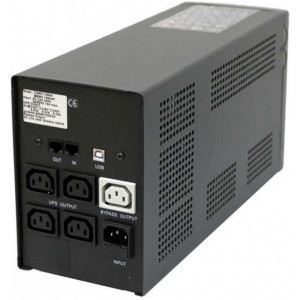 UPS PowerCom BNT-2000AP, AVR, CPU, RS232, Internet Line interactive design