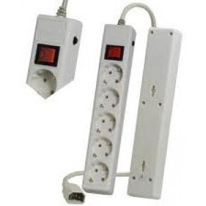 Surge Protector Sven Platinum Pro, 6 Sockets, 1.8m, GREY, flame-retardant material