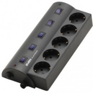 Фильтр импульсных помех Sven Platinum  5 Sockets, 1.8m, BLACK, flame-retardant material