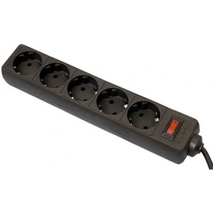 Surge Protector Defender ES, 5 sokets, 1.8m, Black (99484)