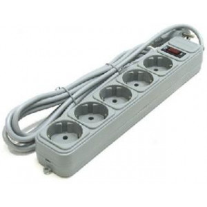 Surge Protector Power Cube, 5 Sockets, 1.5 m, Black