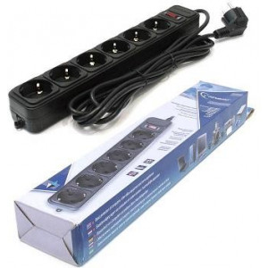 Surge Protector Gembird SPG6-B-15 6-outlets, 5 m, Black