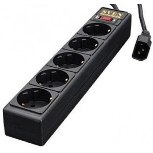 Surge Protector Power Cube ANTI-fire plastic, 5 Sockets, 1.8m, black