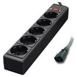 Surge Protector     for UPS,  1.8m, 5 Sockets, Power Cube, Black, SPX3-B-6PPB
