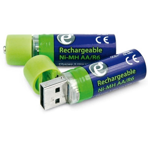 EnerGenie EG-BA-001 Rechargeable AA-size batteries with integrated USB connector