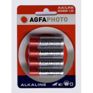 AgfaPhoto Alkaline, Mignon AA, LR6, Blister 4