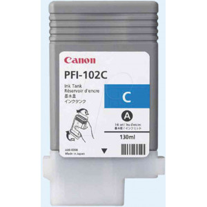 Ink Cartridge Canon PFI-102 C, cyan, 130ml for iPF500/600/700serias