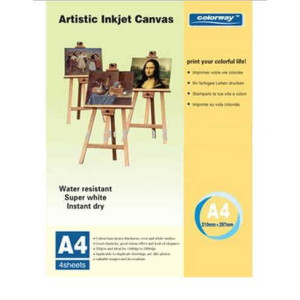 A4 380gr. Inkjet Cotton Canvas  10p Colorway