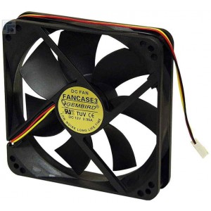 PC Case Fan Gembird, ball bearing, 120mm * 120mm * 25mm, FANCASE3/BALL