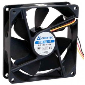 PC Case Fan Chieftec AF-0925S  (92x92x25 mm, 25 dBA, 2200 RPM, 35 CFM)