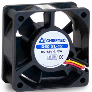 PC Case Fan Chieftec AF-0625S  (60x60x25 mm, 27 dBA, 2800 RPM, 12 CFM)