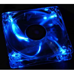 XILENCE XPF120.TBL Fan, Blue LED, 120x120x25mm, 1400rpm, <21dBa, 68CFM, hydro bearing, Big 4Pin and 3Pin Molex, Black/Red 120mm Case Fan -