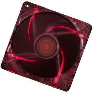 XILENCE XPF120.TR Fan, Red LED, 120x120x25mm, 1400rpm, <21dBa, 68CFM, hydro bearing, Big 4Pin and 3Pin Molex, Black/Red