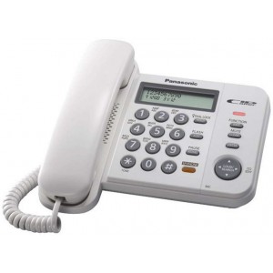 Телефон Panasonic KX-TS2356UAW, White,LCD, AOH,Caller ID