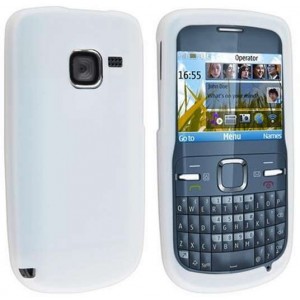 Силиконовый чехол для телефона Nokia C3 white