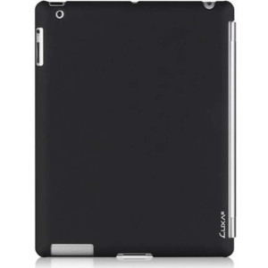 LUXA2 Tough LHA0036-E PlusCase for iPad2, PC + LeatherCoatin, Black