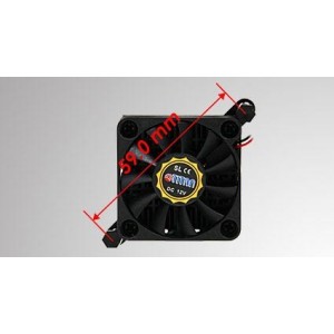 Cooler 40x40x13 Titan chipset fan with heatsink, 5000 rpm