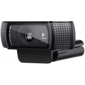 Logitech HD PRO Webcam C920, Microphone(dual stereo), Full HD 1080p video calls & recording, up 15 Megapixel images, H.264 video standard, Carl Zeiss® optics with Autofocus, USB 2.0