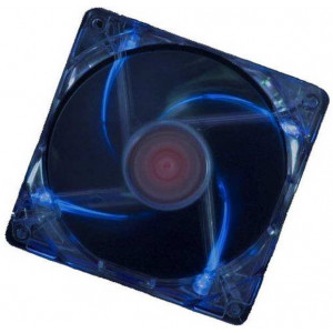 XILENCE XPF80.TBL Fan, Blue LED, 80x80x25mm, 1500rpm, <15dBa, 19.6CFM, hydro bearing, Big 4Pin and 3Pin Molex