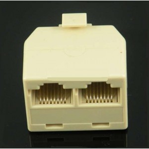 2xJack RJ-45 cat.6 one jack surface mount box with  full-shielded keystone jack, bulk