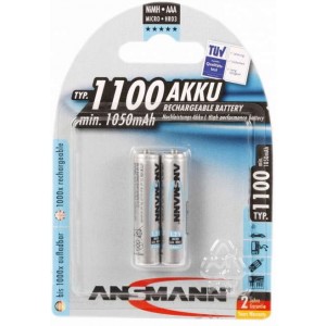 Battery Ansmann AAA, (HR03), 1.2V/1100mAH  (5035222) 2 pack