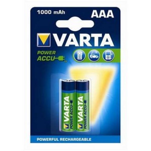 Varta Power Accu HR03, AAA, 1000mAh Blister*2, NiMH, 56763