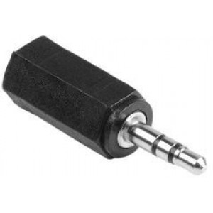 Audio 2.5 mm plug to 3.5 mm female socket stereo audio adapter