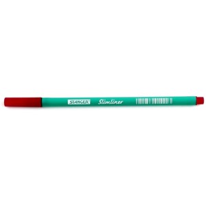 Ручка линер STANGER Slimliner красная