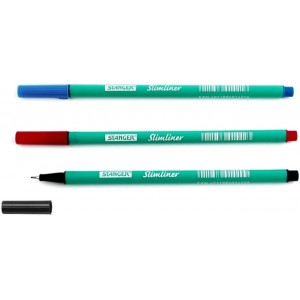 Ручка линер STANGER Slimliner красная