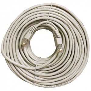 Patch Cord Cat.5E, 20m molded strain relief 50u" plugs, PP12-20M
