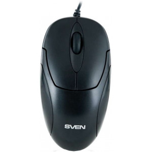 Mouse SVEN  RX-111, Black, Optical 800dpi, USB, weight 109g