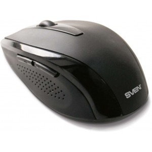Mouse Wireless SVEN RX-420, 2.4GHz, Laser 800dpi, black, USB, weight 61g