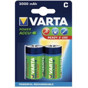 Varta Power Accu  HR14, C, 3000mAh, 1.2V, Ni-MH, 56714