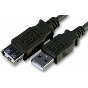 Cable USB, USB AM/AF, 1.8 m, USB2.0   SVEN, Black