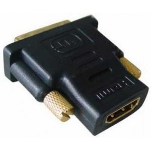 Adapter Gembird A-HDMI-DVI-2, HDMI to DVI female-male adapter with gold-plated connectors, bulk