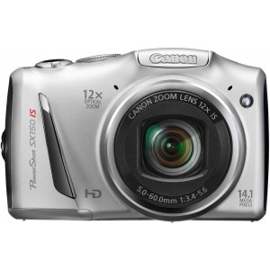 DC Canon PS SX150IS Silv, 14.1MPix, 1/2.3"CCD, 12x, 28-336, f/3.4-5.6, ViewS 3", DIGIC4, 2xAA