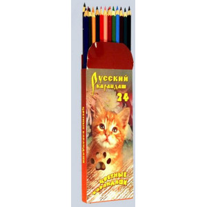 Карандаши 24 цв. "Котёнок"