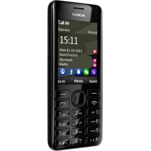 Телефон Nokia 206 DUAL SIM black
