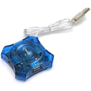 Gembird Crystal USB 2.0 hub for 4 USB devices 