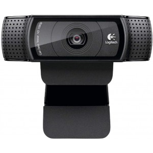 Logitech HD Pro Webcam C920, Microphone, Carl Zeiss® optics with autofocus, Full HD 1080p video capture (up to 1920 X 1080), Photos 15 megapixels (soft. enh.), RightLight2&RightSound, USB 2.0