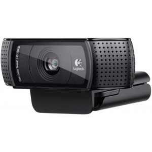 Logitech HD Pro Webcam C920, Microphone, Carl Zeiss® optics with autofocus, Full HD 1080p video capture (up to 1920 X 1080), Photos 15 megapixels (soft. enh.), RightLight2&RightSound, USB 2.0
