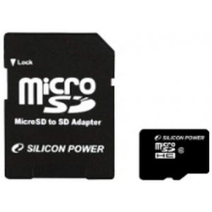 Silicon Power 8GB microSDHC (Class 10) + Adapter MicroSD->SD