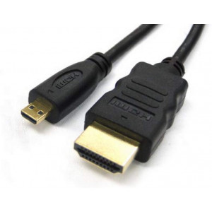 Cable HDMI to micro HDMI 1.0m  SVEN, male - micro D-male, V1.3, Black, OO548